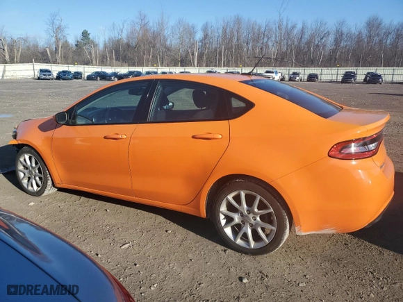 2013 Dodge Dart SXT with VIN 1C3CDFBA4DD299425, listed as a Copart auction lot 51072105 with 127,419 mi miles and Salvage Title. Bid and sale history available at carsss.com. Image 2.