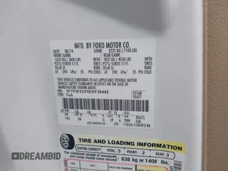 2014 Ford F-150 XL with VIN 1FTFW1CF0EKF36442, listed as a IAAI auction lot 42344720 with 184,375 mi miles and . Bid and sale history available at DreamBid. Image 9.