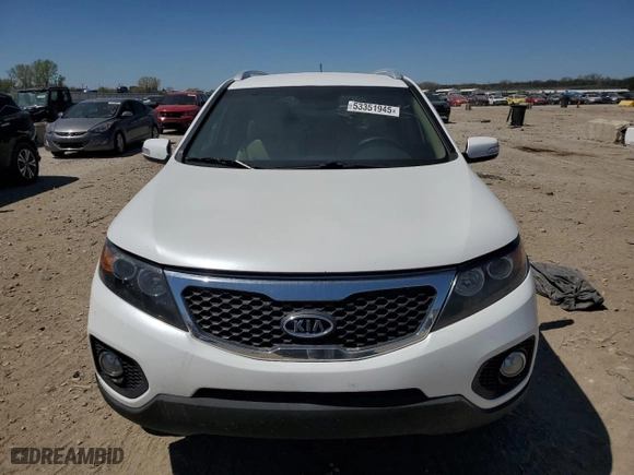 2013 Kia Sorento LX with VIN 5XYKT4A60DG418195, listed as a Copart auction lot 53351945 with 183,902 mi miles and Clean Title. Bid and sale history available at carsss.com. Image 5.