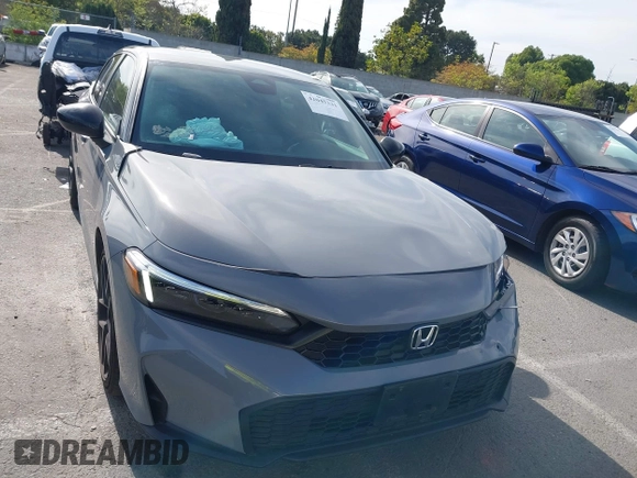 2025 Honda Civic Sport with VIN 2HGFE2F5XSH506137, listed as a IAAI auction lot 42045331 with 19,324 mi miles and . Bid and sale history available at DreamBid. Image 12.