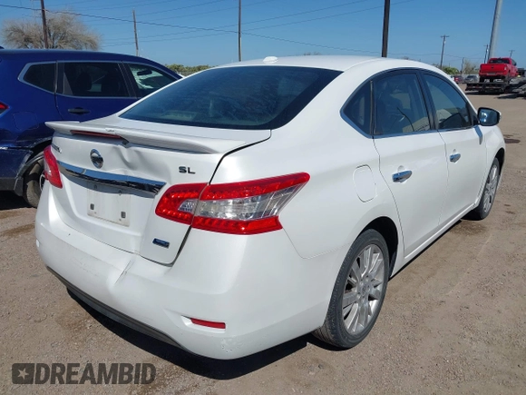 2013 Nissan Sentra SV with VIN 3N1AB7APXDL785982, listed as a IAAI auction lot 41669848 with 407,905 mi miles. Bid and sale history available at carsss.com. Image 4.
