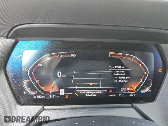 2024 BMW 2 Series 228i with VIN WBA53AK0XR7R54806, listed as a Copart auction lot 53901545 with 13,569 mi miles and Clean title. Bid and sale history available at DreamBid. Image 9.