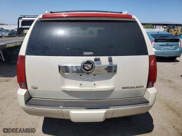 2008 Cadillac Escalade with VIN 1GYFK63808R199707, listed as a Copart auction lot 52154015 with 189,864 mi miles and Salvage Title. Bid and sale history available at carsss.com. Image 6.