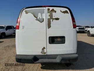 2008 Chevrolet Express Cargo Van with VIN 1GCGG25C981153233, listed as a Copart auction lot 75622054 with 242,920 mi miles and Salvage Title. Bid and sale history available at carsss.com. Image 6.