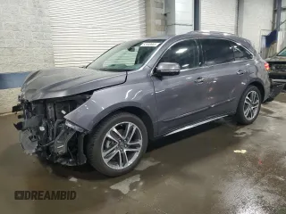 2018 Acura MDX Advance with VIN 5J8YD4H86JL029092, listed as a Copart auction lot 62950865 with 77,654 mi miles and Salvage title. Bid and sale history available at DreamBid. Image 1.
