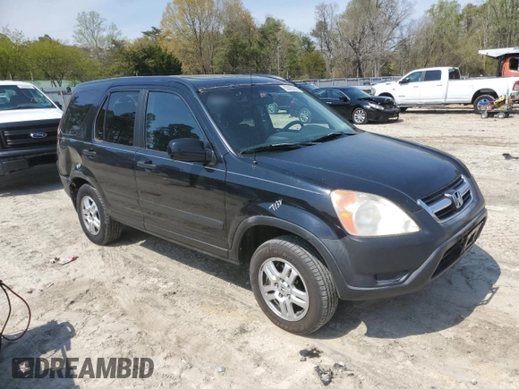 2003 Honda CR-V EX with VIN SHSRD78853U143295, listed as a Copart auction lot 53025865 with 169,501 mi miles and Salvage Title. Bid and sale history available at carsss.com. Image 4.