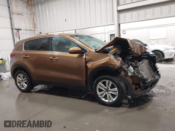 2018 Kia Sportage LX with VIN KNDPMCAC9J7403108, listed as a IAAI auction lot 41946497 with 123,023 mi miles. Bid and sale history available at carsss.com. Image 14.