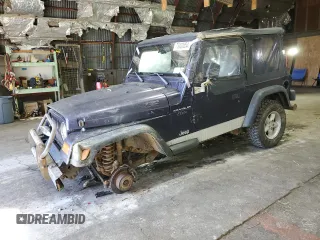 1998 Jeep Wrangler SE with VIN 1J4FY29P4WP792159, listed as a Copart auction lot 73400054 with 0 mi miles and Salvage Title. Bid and sale history available at carsss.com. Image 1.