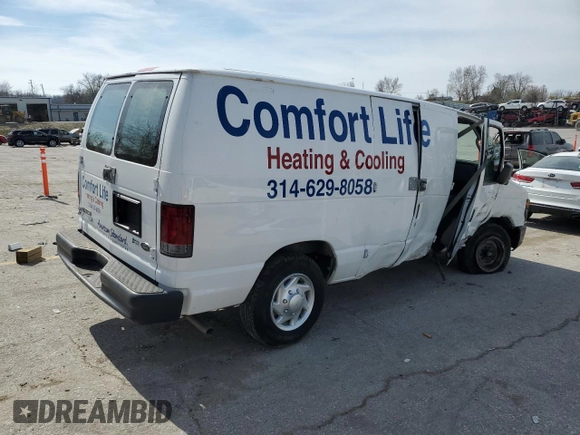 2012 Ford Econoline Cargo Commercial with VIN 1FTNE1EW2CDA70011, listed as a Copart auction lot 49726215 with Not provided miles and Salvage title. Bid and sale history available at DreamBid. Image 3.