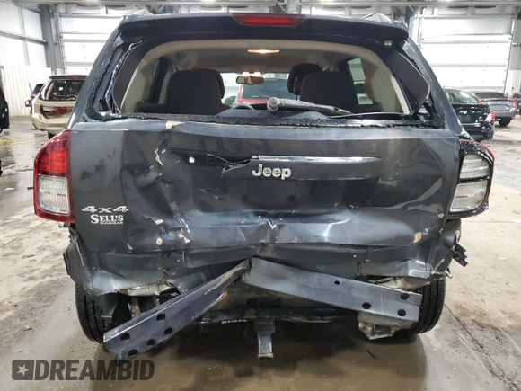 2014 Jeep Compass Sport with VIN 1C4NJDBB3ED793061, listed as a Copart auction lot 45112075 with 146,113 mi miles and Salvage Title. Bid and sale history available at carsss.com. Image 6.