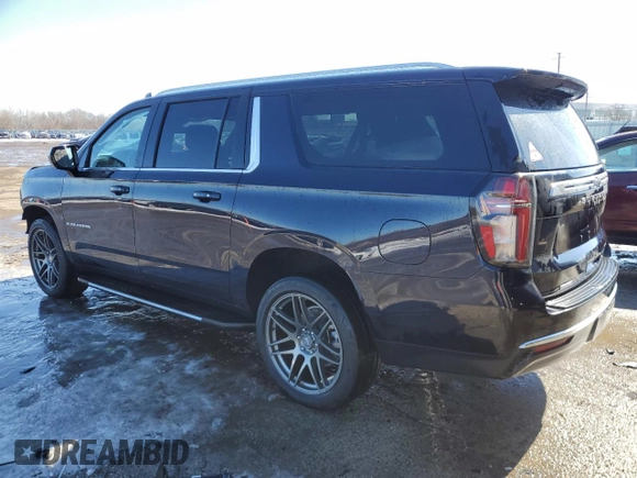 2024 Chevrolet Suburban with VIN 1GNSKBET0RR106398, listed as a Copart auction lot 46058085 with Not provided miles and Salvage title. Bid and sale history available at DreamBid. Image 2.