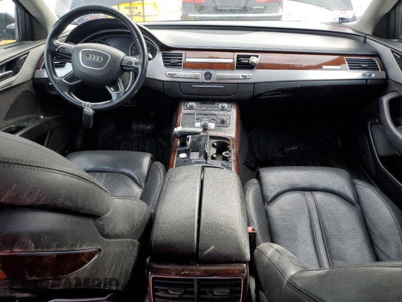 2013 Audi A8 3.0L z VIN WAUAGAFD7DN001507, wystawiony jako Copart lot #82858154 z przebiegiem 125 735 mil mil oraz Czysty tytuł • Clean title. Historia ofert i sprzedaży dostępna na DreamBid. Obrazek 8.