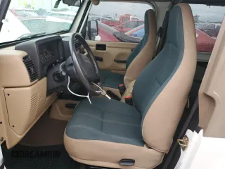 2002 Jeep Wrangler Sahara with VIN 1J4FA59S02P727359, listed as a Copart auction lot 74823414 with 84,186 mi miles and Salvage Title. Bid and sale history available at carsss.com. Image 7.