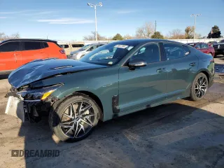 2022 Kia Stinger GT-Line with VIN KNAE35LD6N6117270, listed as a Copart auction lot 79967304 with 43,824 mi miles and Salvage Title. Bid and sale history available at carsss.com. Image 1.