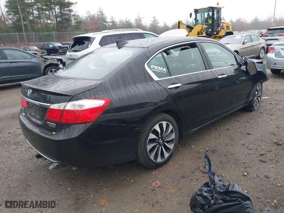 2015 Honda Accord Hybrid Touring with VIN 1HGCR6F76FA000955, listed as a IAAI auction lot 40700754 with NaN miles. Bid and sale history available at carsss.com. Image 4.
