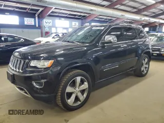 2015 Jeep Grand Cherokee Overland with VIN 1C4RJFCG1FC610948, listed as a Copart auction lot 63037285 with 147,180 mi miles and Clean title. Bid and sale history available at DreamBid. Image 1.