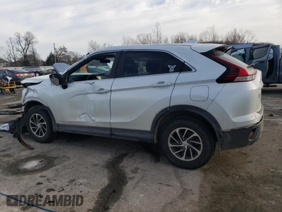 2022 Mitsubishi Eclipse Cross ES z VIN JA4ATUAA4NZ039908, wystawiony jako Copart lot #46615885 z przebiegiem 74 316 mil mil oraz Szkoda całkowita • Salvage title. Historia ofert i sprzedaży dostępna na DreamBid. Obrazek 2.