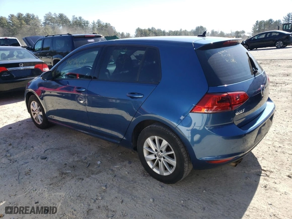 2015 Volkswagen Golf TSI S with VIN 3VW217AU5FM054879, listed as a Copart auction lot 44453613 with 63,417 mi miles. Bid and sale history available at carsss.com. Image 2.