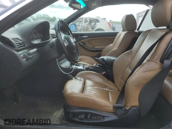 2003 BMW 3 Series 330Ci with VIN WBABS534X3JU96967, listed as a Copart auction lot 64602915 with 178,284 mi miles and Salvage title. Bid and sale history available at DreamBid. Image 7.