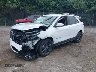 2024 Chevrolet Equinox RS with VIN 3GNAXMEG0RS221656, listed as a IAAI auction lot 42536858 with Not provided miles and . Bid and sale history available at DreamBid. Image 2.