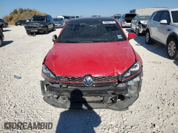 2017 Volkswagen Golf GTI Autobahn with VIN 3VW547AU8HM019793, listed as a Copart auction lot 70864714 with 87,697 mi miles and Salvage Title. Bid and sale history available at carsss.com. Image 5.