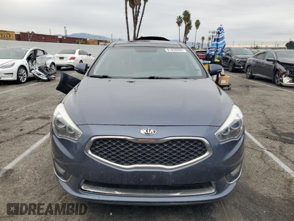 2015 Kia Cadenza Premium with VIN KNALN4D74F5172585, listed as a Copart auction lot 81832094 with 108,888 mi miles and Salvage Title. Bid and sale history available at carsss.com. Image 5.