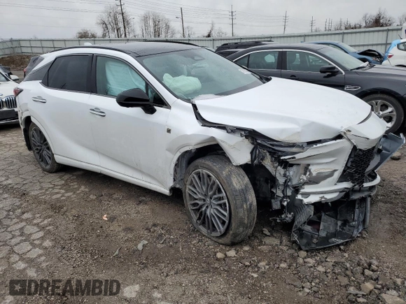 2023 Lexus RX with VIN 2T2BCMEA4PC002208, listed as a Copart auction lot 37035954 with 0 mi miles. Bid and sale history available at carsss.com. Image 4.