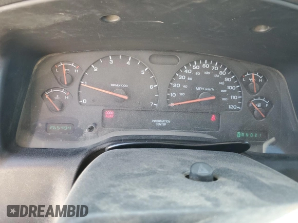 2002 Dodge Dakota with VIN 1B7GL12X32S716758, listed as a Copart auction lot 61710754 with 265,494 mi miles and Salvage Title. Bid and sale history available at carsss.com. Image 9.