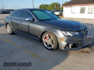 2018 Audi S4 Premium Plus with VIN WAUB4AF45JA128515, listed as a IAAI auction lot 41795528 with 100,593 mi miles. Bid and sale history available at carsss.com. Image 1.