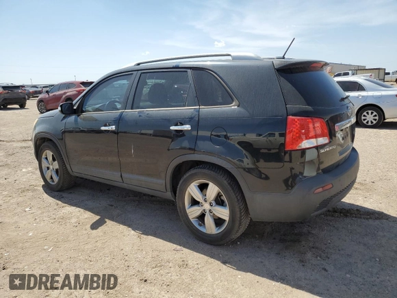 2013 Kia Sorento EX with VIN 5XYKU3A67DG362084, listed as a Copart auction lot 50075055 with 122,770 mi miles and Salvage Title. Bid and sale history available at DreamBid. Image 2.