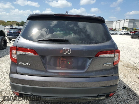 2021 Honda Pilot Special Edition with VIN 5FNYF5H21MB037702, listed as a Copart auction lot 54439445 with 55,410 mi miles and Salvage Title. Bid and sale history available at DreamBid. Image 6.