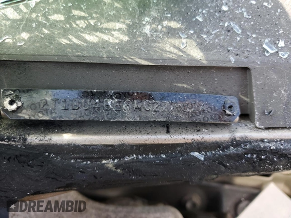 2010 Toyota Corolla with VIN 2T1BU4EE6AC277624, listed as a Copart auction lot 52351625 with Not Provided miles and Salvage Title. Bid and sale history available at DreamBid. Image 14.