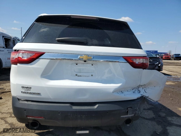 2018 Chevrolet Traverse LT Cloth with VIN 1GNERGKW5JJ151733, listed as a Copart auction lot 52908735 with 96,042 mi miles and Salvage Title. Bid and sale history available at carsss.com. Image 6.