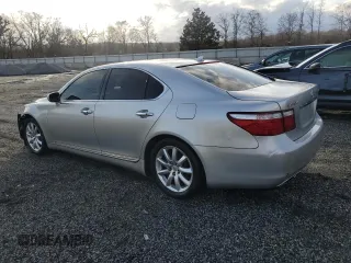 2009 Lexus LS 460 with VIN JTHBL46F195089613, listed as a Copart auction lot 47802535 with 209,104 mi miles and Salvage title. Bid and sale history available at DreamBid. Image 2.