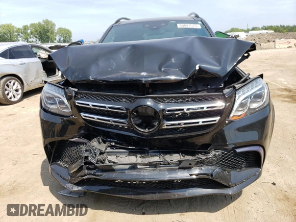 2017 Mercedes-Benz GLS 63 AMG with VIN 4JGDF7FE5HA747770, listed as a Copart auction lot 65888883 with 50,889 mi miles and Salvage Title. Bid and sale history available at DreamBid. Image 5.