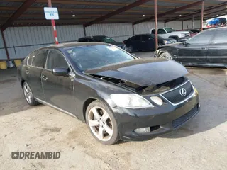 2007 Lexus GS 350 with VIN JTHBE96S370019111, listed as a IAAI auction lot 41859117 with 185,014 mi miles. Bid and sale history available at carsss.com. Image 1.