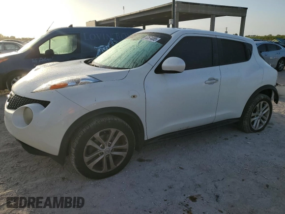 2014 Nissan Juke S with VIN JN8AF5MR5ET453579, listed as a Copart auction lot 52574085 with Not Provided miles and Salvage Title. Bid and sale history available at DreamBid. Image 1.