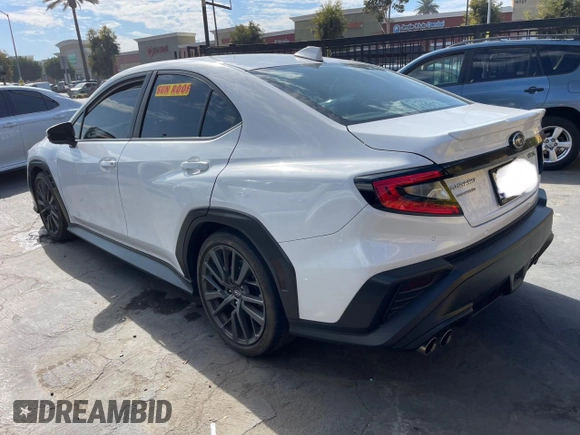 2022 Subaru WRX GT with VIN JF1VBAU60N8028755, listed as a Copart auction lot 50240085 with 15,177 mi miles and Clean title. Bid and sale history available at DreamBid. Image 3.