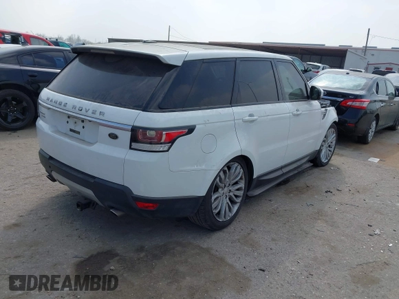 2014 Land Rover Range Rover Sport HSE with VIN SALWR2WF8EA362000, listed as a IAAI auction lot 41787456 with 133,512 mi miles. Bid and sale history available at carsss.com. Image 4.