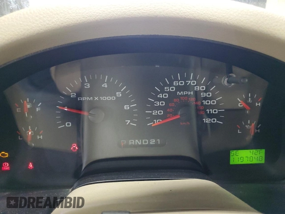 2005 Ford F-150 XLT with VIN 1FTPX14545NB70670, listed as a Copart auction lot 52130455 with 119,784 mi miles and Clean Title. Bid and sale history available at carsss.com. Image 9.
