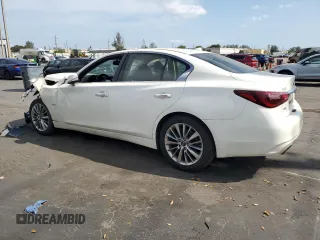 2018 Infiniti Q50 3.0t LUXE with VIN JN1EV7AR4JM442631, listed as a Copart auction lot 50511885 with 0 mi miles and Salvage Title. Bid and sale history available at carsss.com. Image 2.