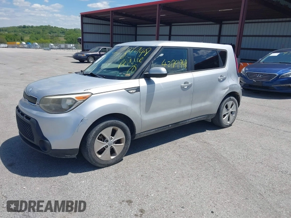 2014 Kia Soul with VIN KNDJN2A27E7701568, listed as a IAAI auction lot 42189948 with 162,585 mi miles. Bid and sale history available at carsss.com. Image 2.