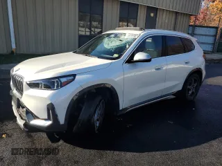 2024 BMW X1 xDrive28i with VIN WBX73EF02R5Y57837, listed as a Copart auction lot 80503574 with 17,382 mi miles and Salvage Title. Bid and sale history available at carsss.com. Image 1.