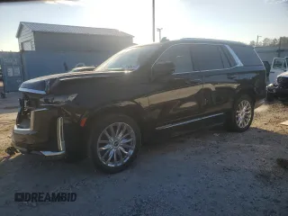 2023 Cadillac Escalade 4WD Premium Luxury z VIN 1GYS4BKL4PR367046, wystawiony jako Copart lot #42217505 z przebiegiem 43 483 mil mil oraz Tytuł czysty. Historia ofert i sprzedaży dostępna na DreamBid. Obrazek 1.