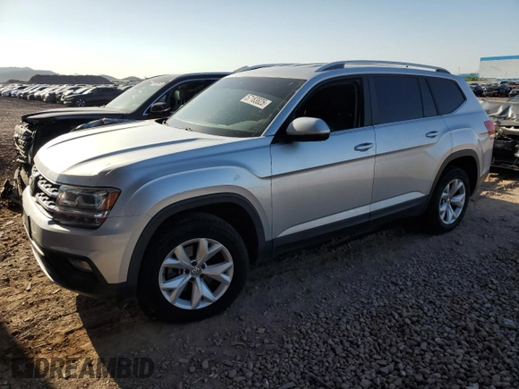 2019 Volkswagen Atlas SE with VIN 1V2WR2CA6KC559505, listed as a Copart auction lot 57183825 with 111,377 mi miles and Salvage title. Bid and sale history available at DreamBid. Image 1.