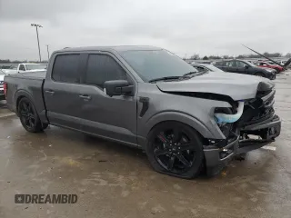 2024 Ford F-150 XLT with VIN 1FTFW3L59RKD84279, listed as a Copart auction lot 44623725 with 8,991 mi miles and Salvage Title. Bid and sale history available at carsss.com. Image 4.