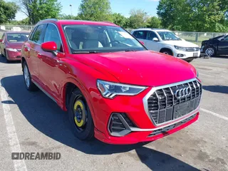 2022 Audi Q3 S line Premium Plus with VIN WA1EECF36N1143301, listed as a IAAI auction lot 42286482 with 12,560 mi miles and . Bid and sale history available at DreamBid. Image 1.