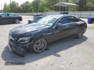 2020 Mercedes-Benz C 43 AMG z VIN 55SWF6EB5LU331098, wystawiony jako Copart lot #52203465 z przebiegiem 58 081 mil mil oraz Szkoda całkowita • Salvage title. Historia ofert i sprzedaży dostępna na DreamBid. Obrazek 1.