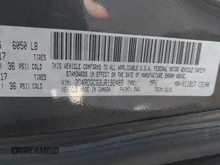 2018 Dodge Grand Caravan SXT with VIN 2C4RDGCG3JR192485, listed as a IAAI auction lot 41738911 with 135,100 mi miles and . Bid and sale history available at DreamBid. Image 9.
