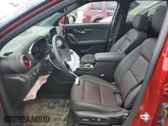 2024 Chevrolet Blazer RS with VIN 3GNKBKRS5RS194475, listed as a Copart auction lot 55123695 with 6,341 mi miles and Clean title. Bid and sale history available at DreamBid. Image 7.